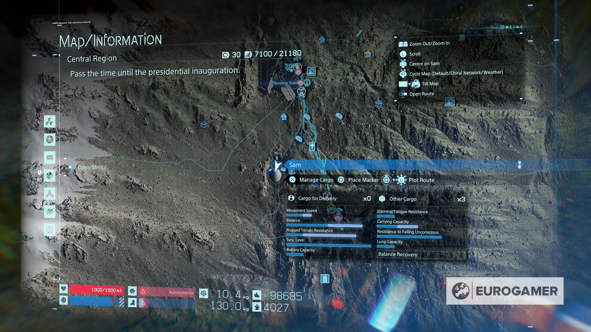 Death Stranding Memory Chip locations What 'glowing' objects mean and